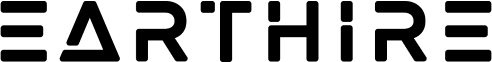 Earthire header black wordmark logo
